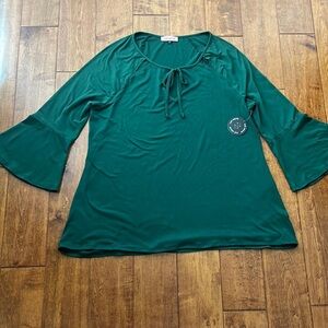 East Adeline Green long Sleeves Blouse Size 1X